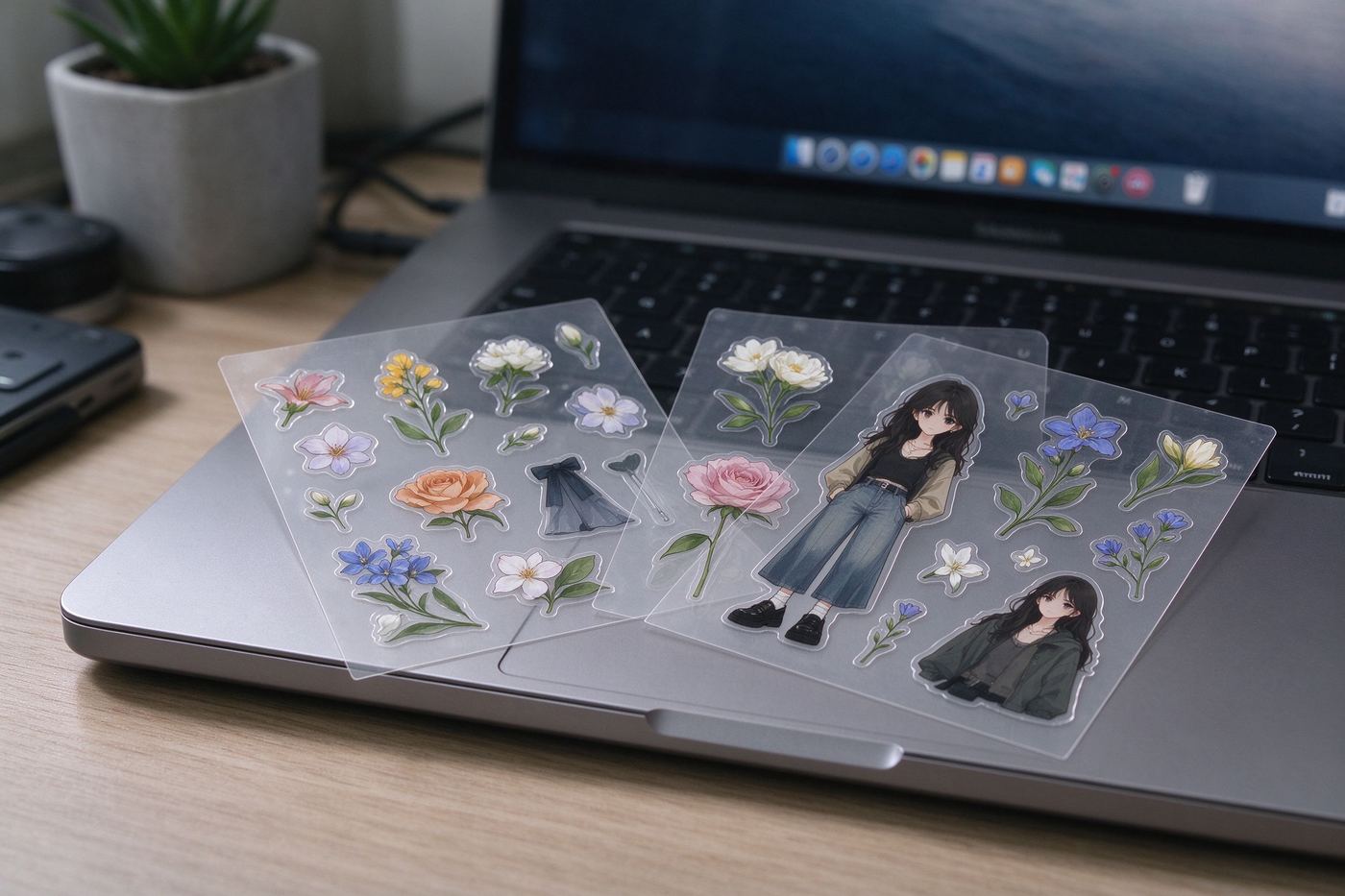 Transparent meme stickers