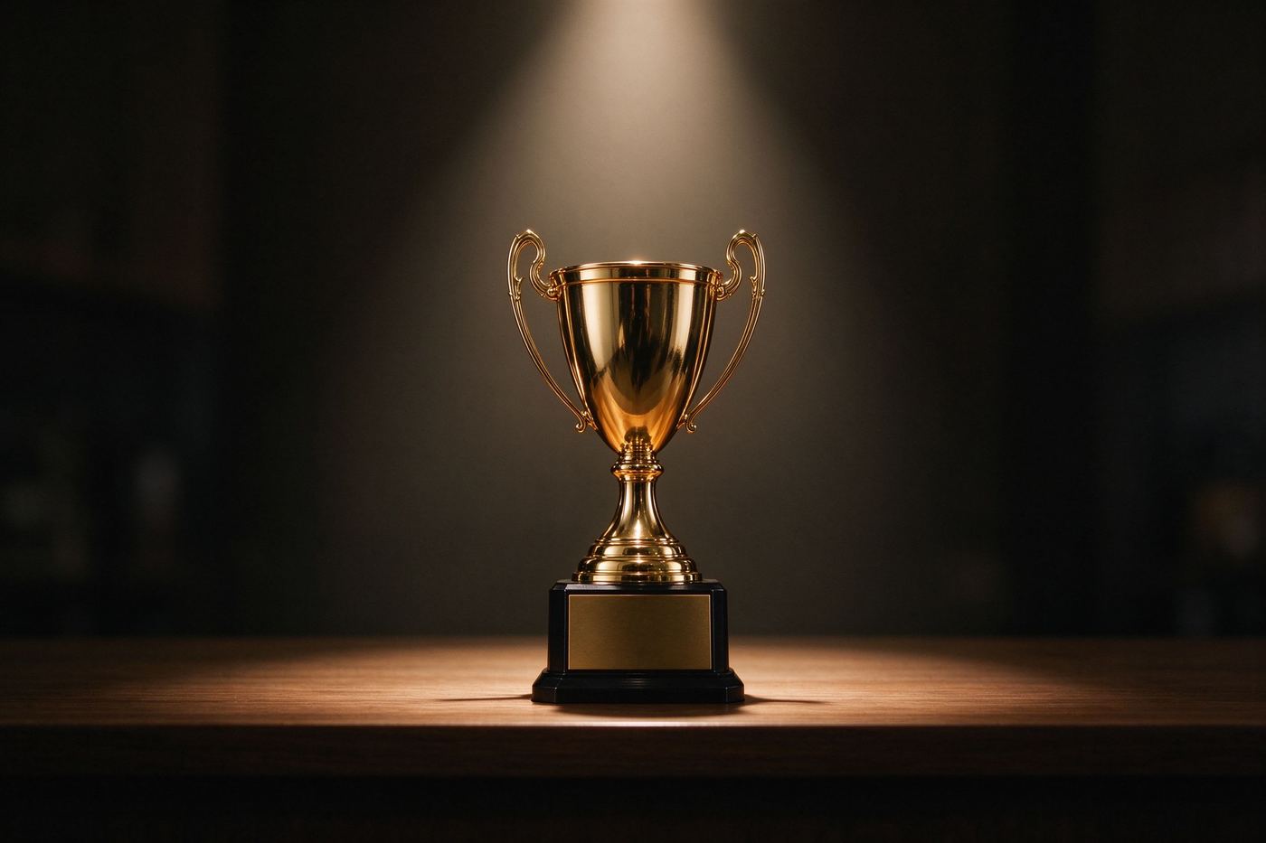 Golden trophy