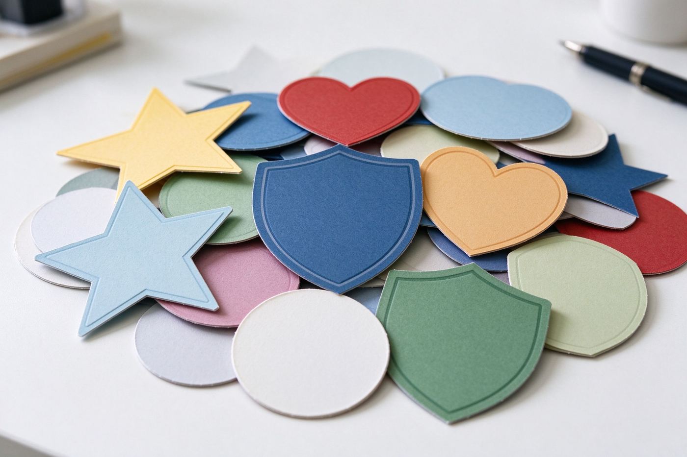 Custom shape badge