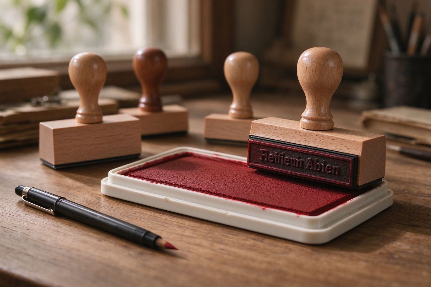 Rubber stamp maker